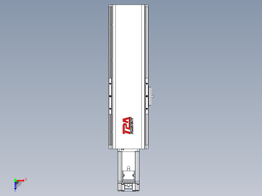 日规模组半封闭丝杆TPA-HNR-110D-1610C-L150-M-C-P40-N3俯视缩略图
