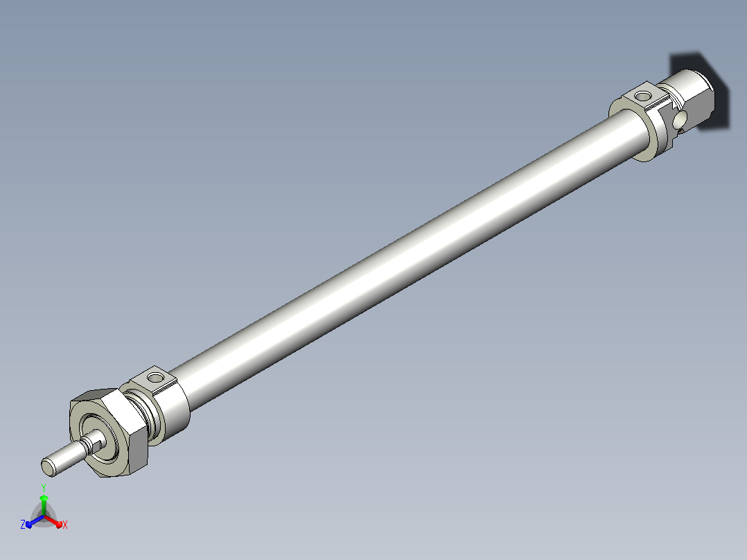 FESTO气缸DSNU-12-160-P-A---_0_正等轴测图