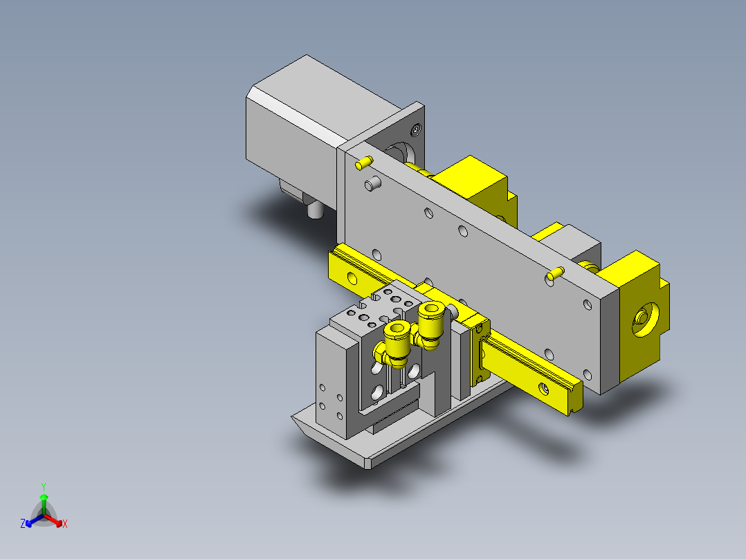 胶带齿轮间搬运正等轴测图