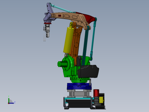 ABB_760应用EOAT机械夹手3D模型图纸 Solidworks设计左视缩略图