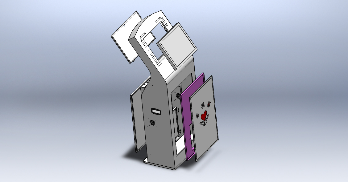 solidworks 钣金模型（乐捐箱