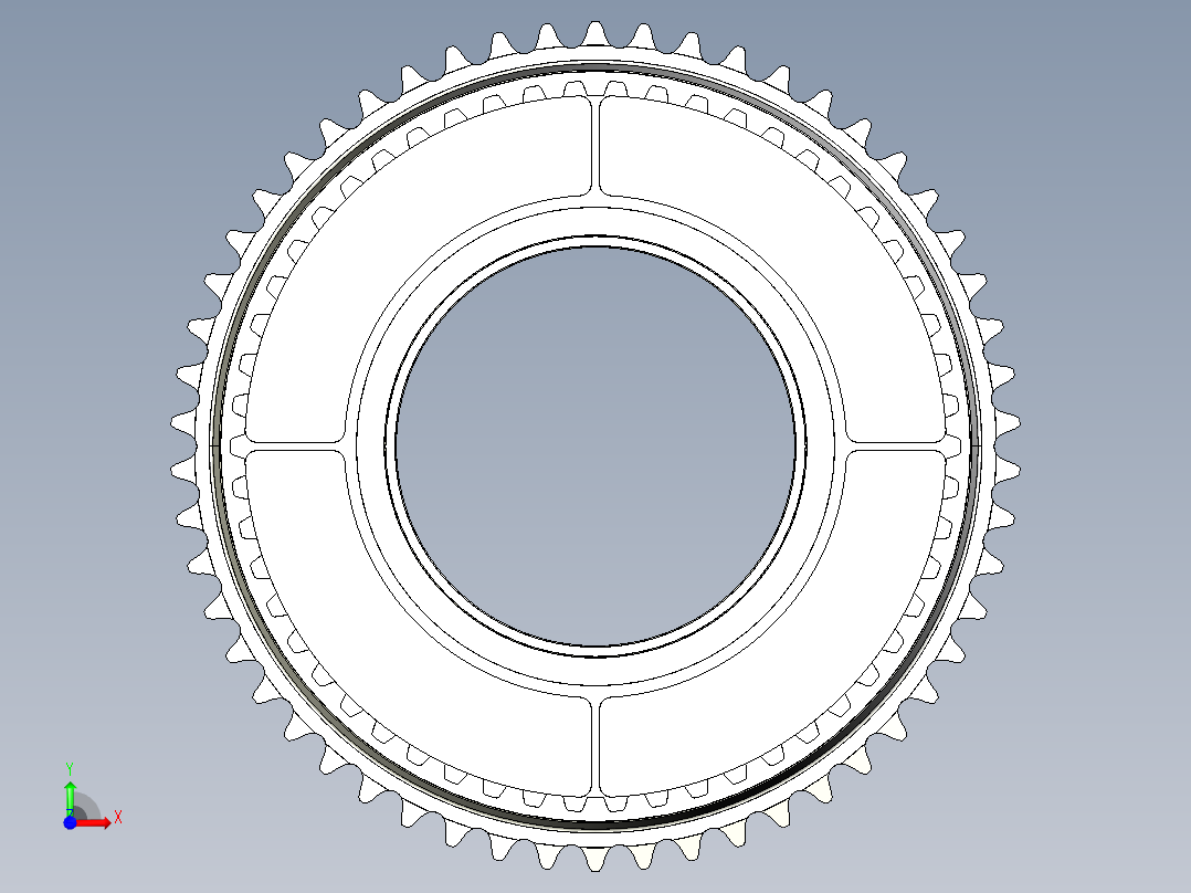 摩托车变速箱全套模型前视图