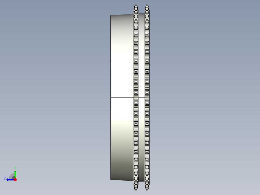 摩托车变速箱全套模型右视图