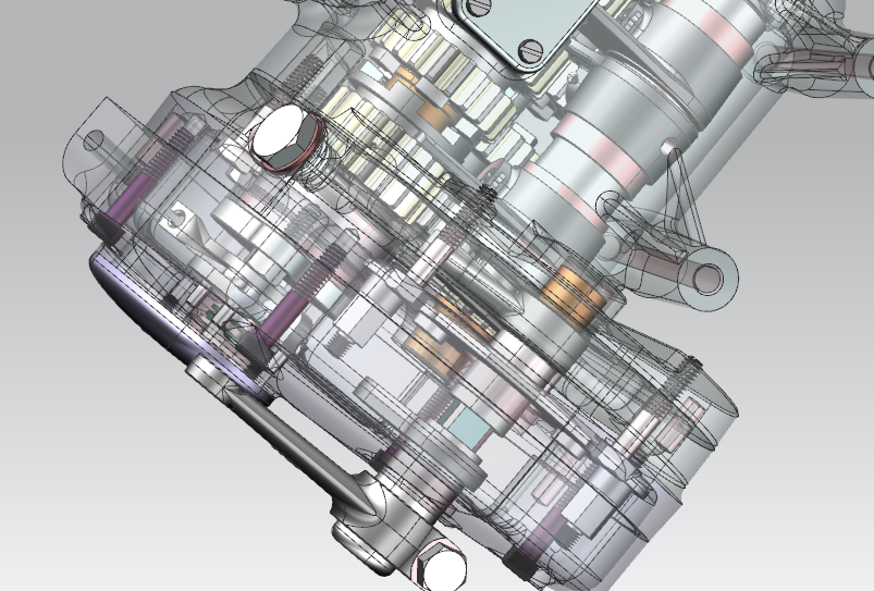 摩托车变速箱全套模型