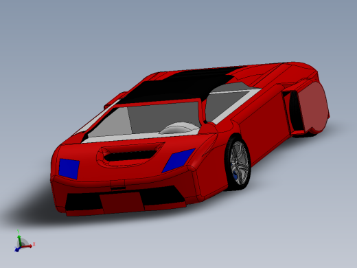 solidworks 兰博基尼跑车模型