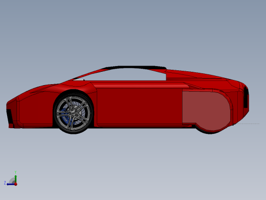 solidworks 兰博基尼跑车模型右视缩略图
