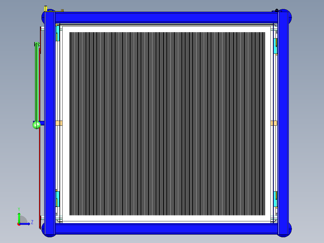连杆步进升降机构3D模型图纸 STP格式(1)左视图
