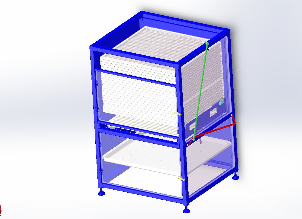 连杆步进升降机构3D模型图纸 STP格式(1)