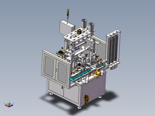 轴承自动合套机3D图纸H512 K349 非标自动化设备3D图纸3D模型