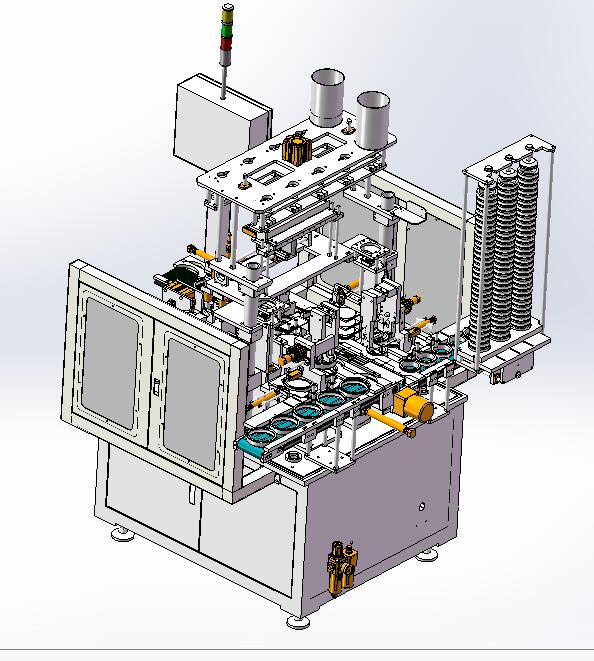 轴承自动合套机3D图纸H512 K349 非标自动化设备3D图纸3D模型