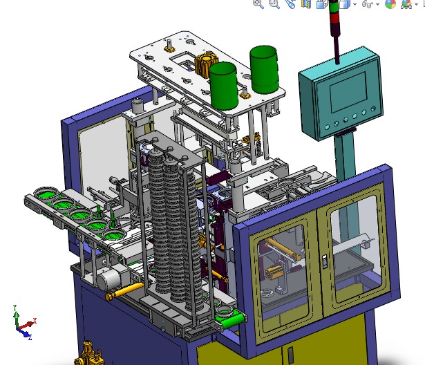 轴承自动合套机3D图纸H512 K349 非标自动化设备3D图纸3D模型
