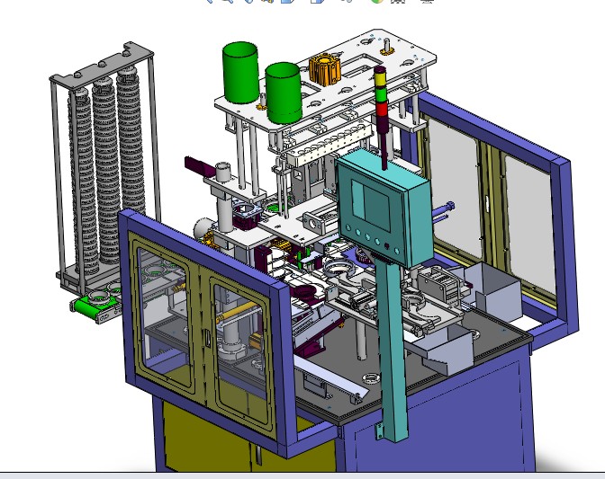 轴承自动合套机3D图纸H512 K349 非标自动化设备3D图纸3D模型