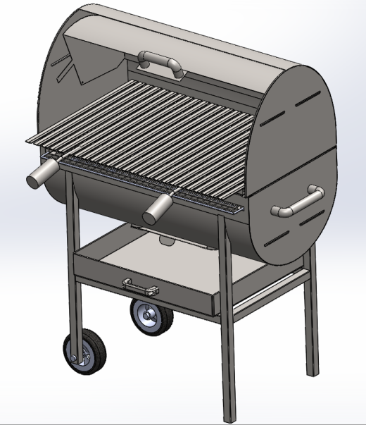 Barbecue户外烧烤架3D数模图纸 STEP格式缩略图
