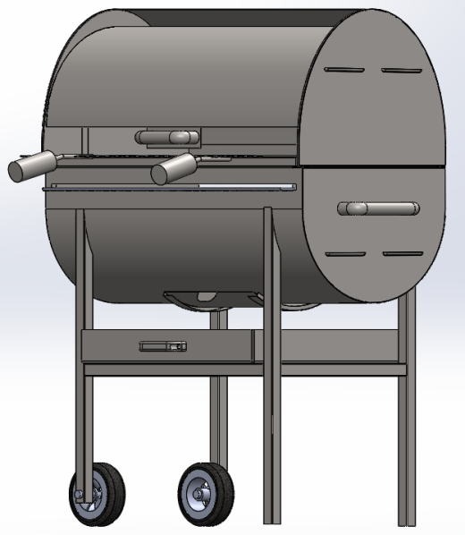 Barbecue户外烧烤架3D数模图纸 STEP格式缩略图
