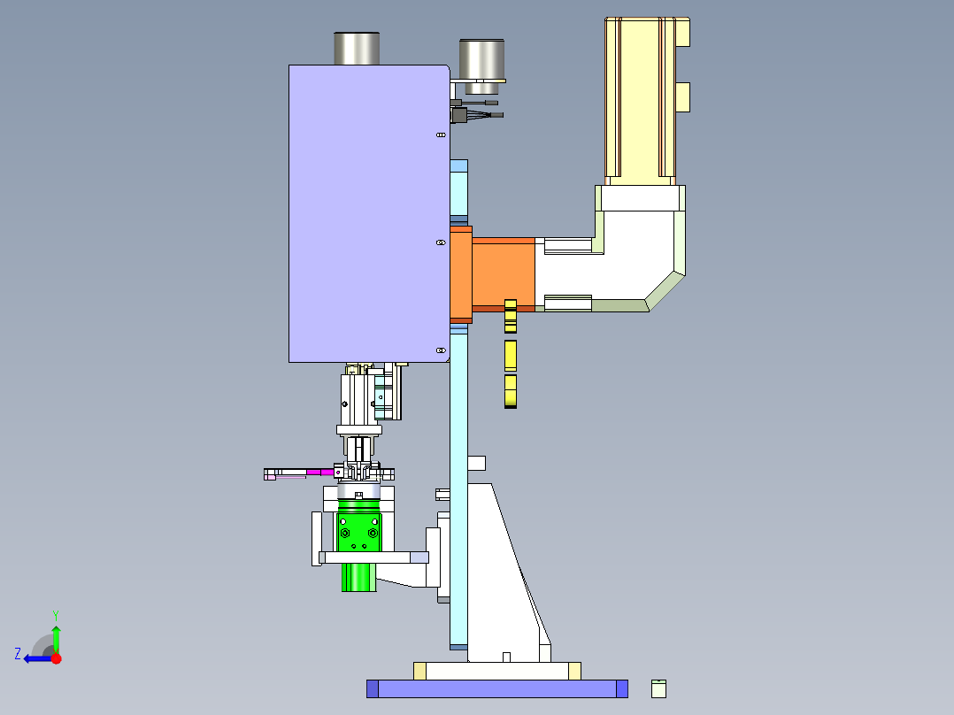 A5_双工位快速移栽并旋转工件机构SW2017右视图
