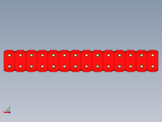 彩色公头100mil（2.54mm）系列-DS1021_red_2x14p_100mil_Type19_rev1.0后视缩略图