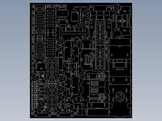 吊车激光切割立体CAD