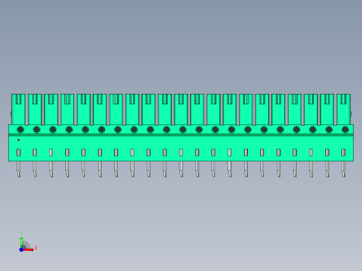 DEGSON 15EDG 系列 3.5mm 插拔式接线端子 FullPack-15EDGB-3.5-21P-14-00AH前视缩略图