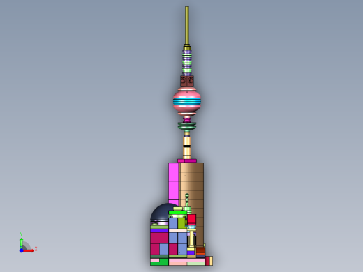 柏林天际线建筑街景积木前视缩略图