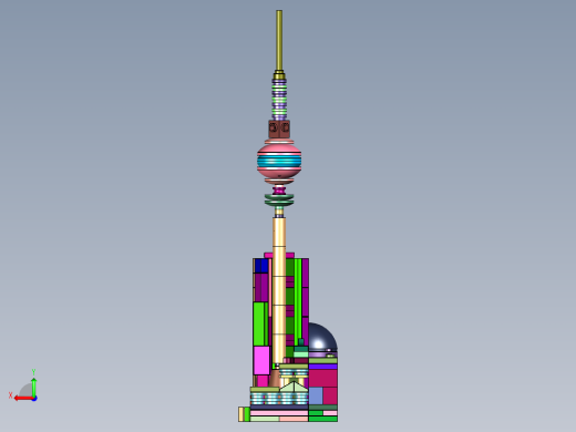 柏林天际线建筑街景积木后视缩略图