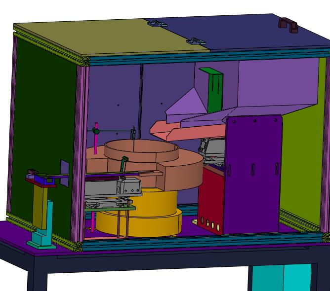 封闭式振动盘一体工作站