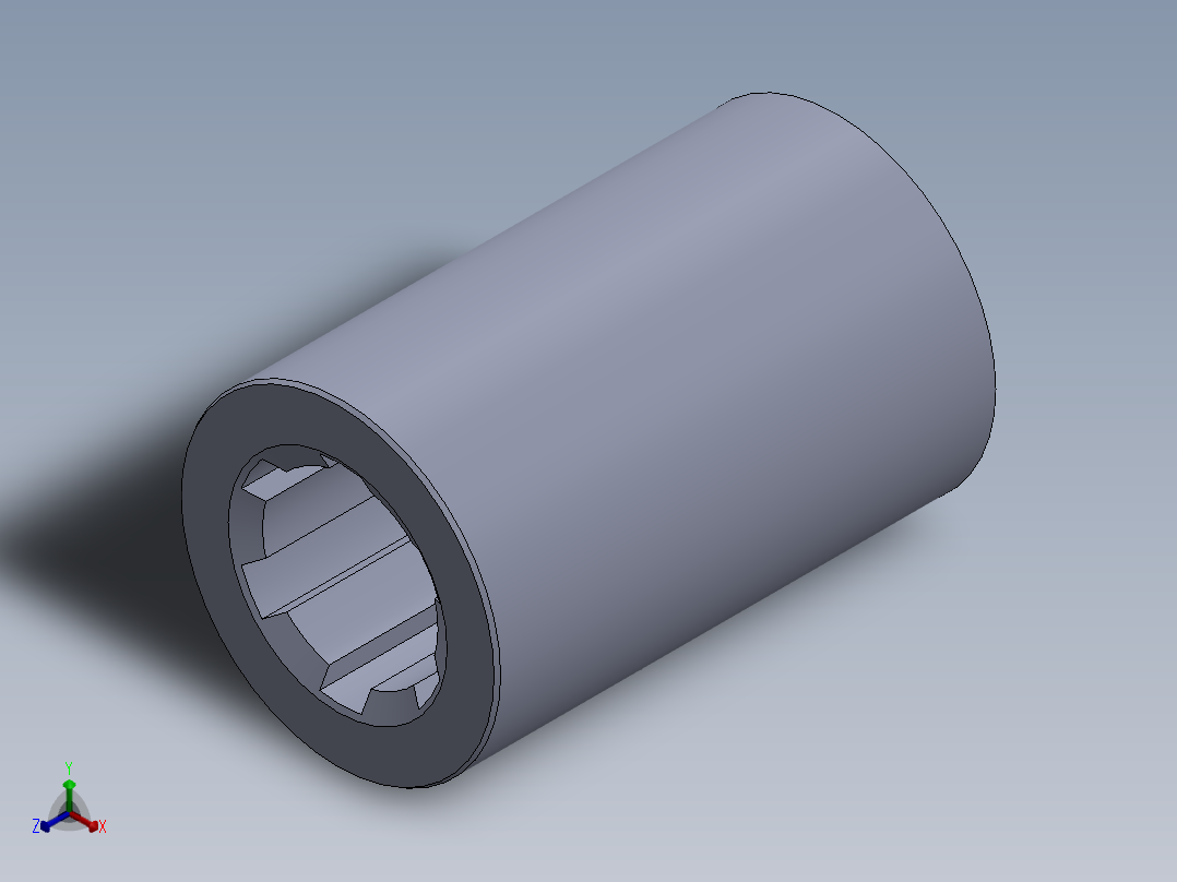 SPL 21x25x38x60 - 6.SLDPRT正等轴测图