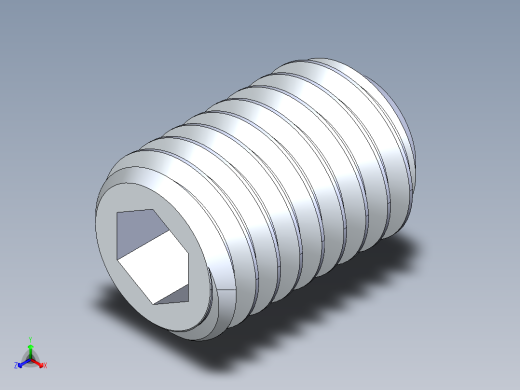 UNC 平头紧定螺钉-UNC SET SCREW 0.500 x0.750.STEP