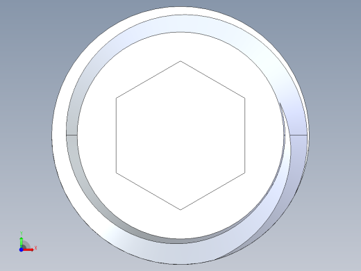 UNC 平头紧定螺钉-UNC SET SCREW 0.500 x0.750.STEP前视缩略图