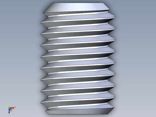 UNC 平头紧定螺钉-UNC SET SCREW 0.500 x0.750.STEP俯视缩略图