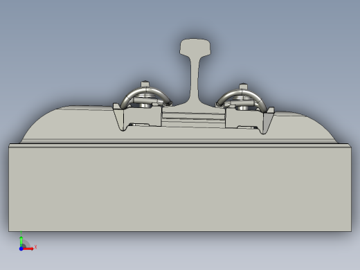 优化福斯罗300型扣件系统三维模型前视缩略图