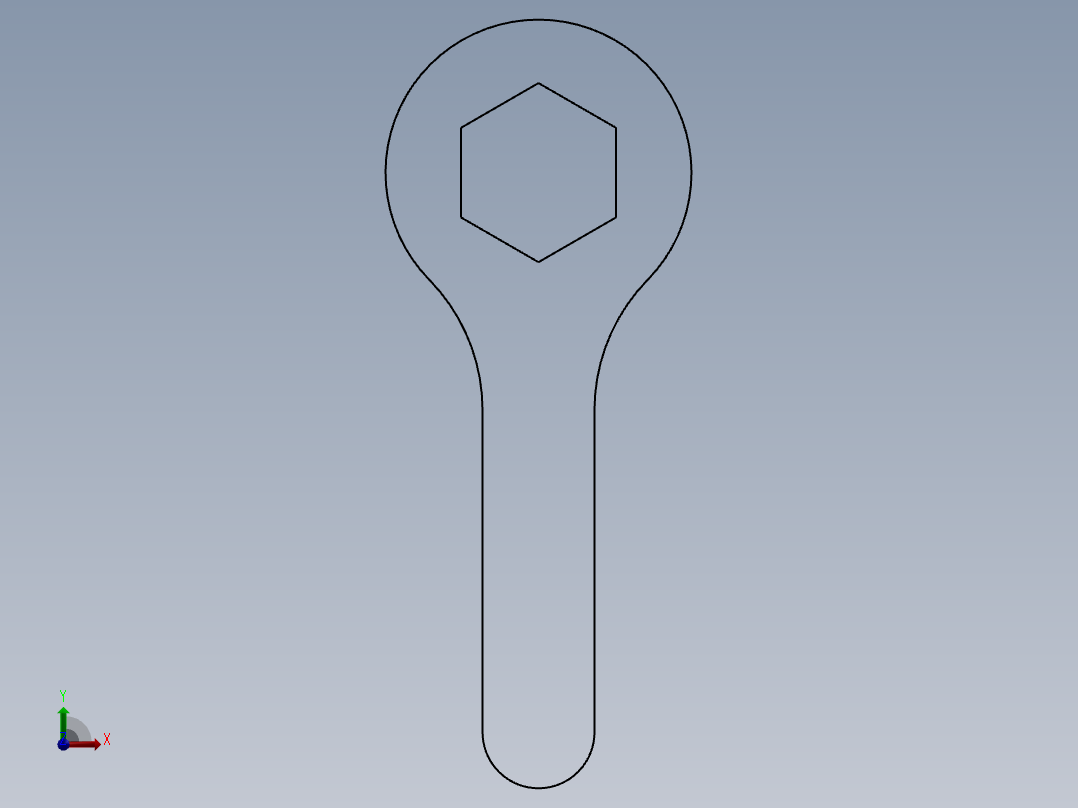 SW建模练习题-exercise 42前视图