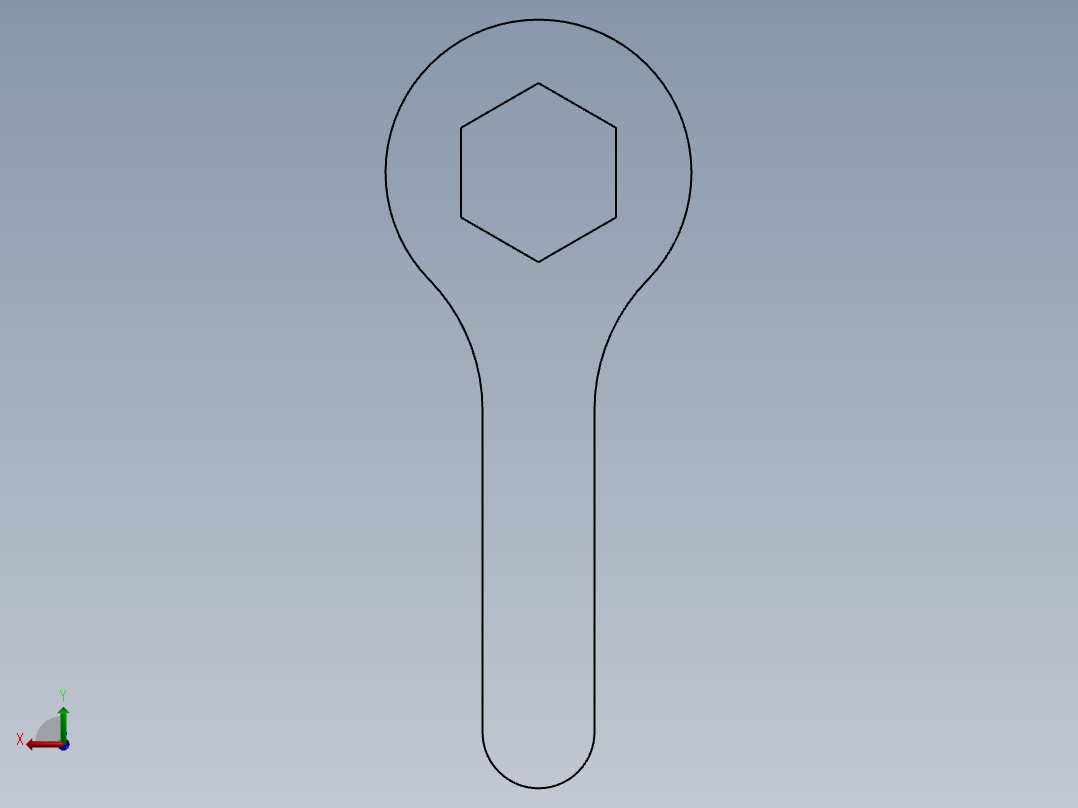 SW建模练习题-exercise 42后视图