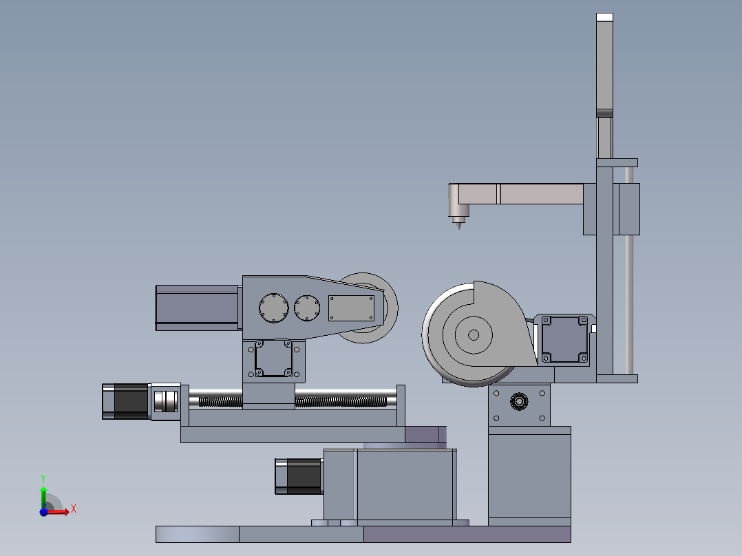 P771-磨床砂轮修整机的结构设计【6+SW三维】380前视图