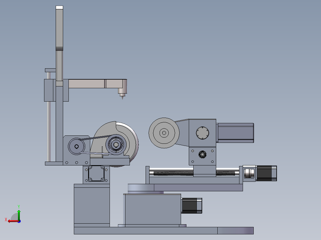 P771-磨床砂轮修整机的结构设计【6+SW三维】380后视图