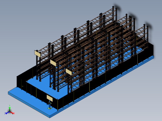 牛腿货架形式的存储库