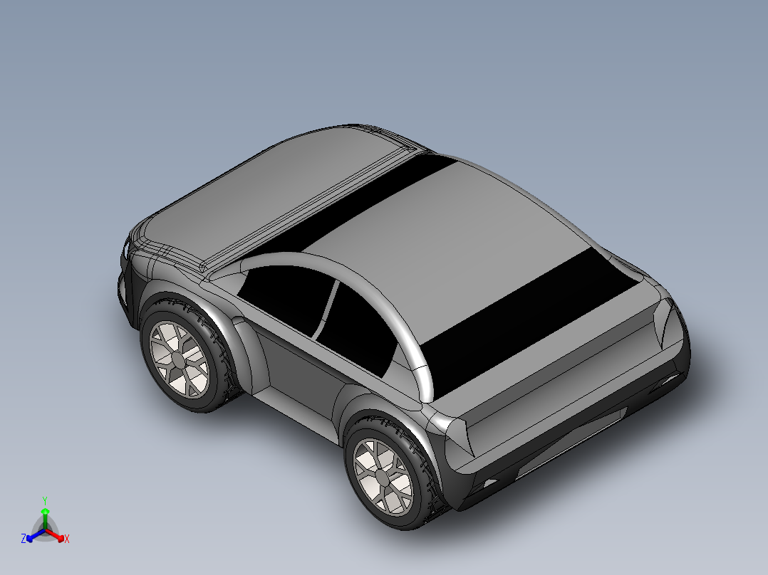 汽车车身 (8)正等轴测图