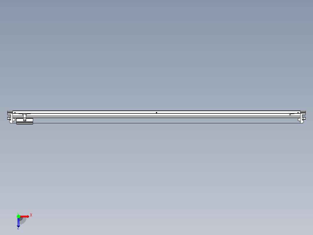 威洛博VL系列直线电机模组-VL17E1-S1750俯视图