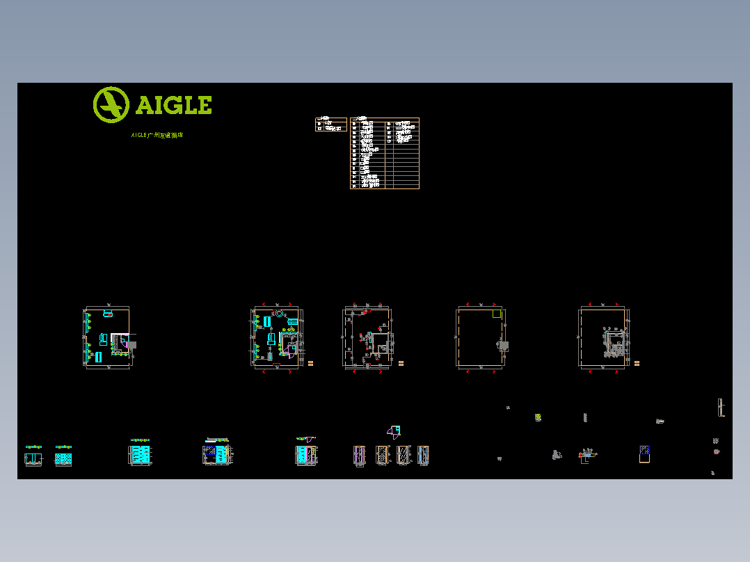 服装专卖店 施工图图片