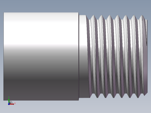 丝头-单外丝 DN10前视缩略图