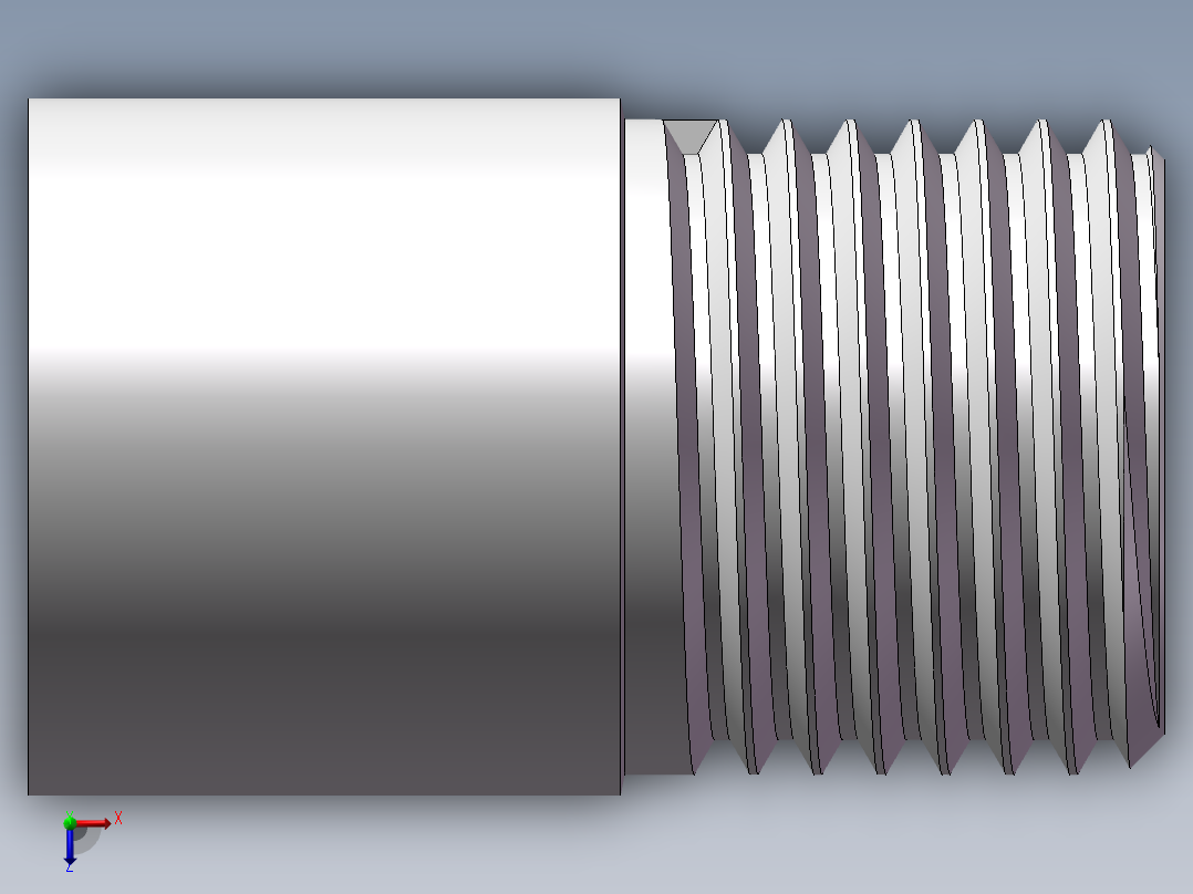 丝头-单外丝 DN10俯视图