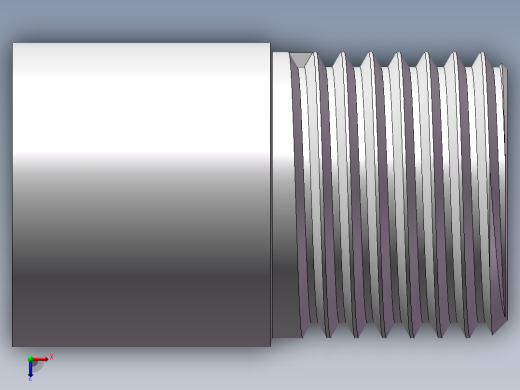 丝头-单外丝 DN10俯视缩略图