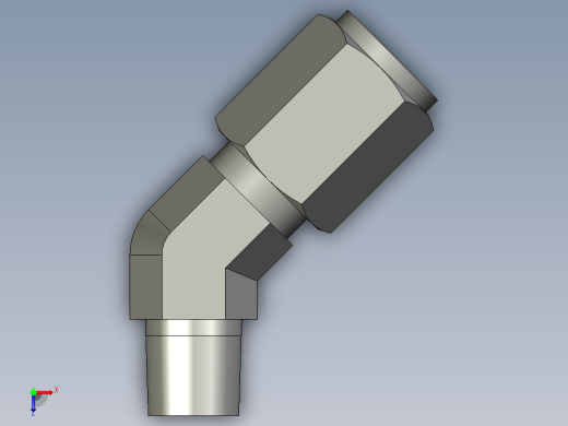 卡套式工业通用硬管接头4_vbu-s俯视缩略图