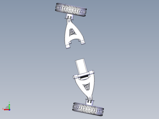 CATIA设计的双横臂悬架后视缩略图