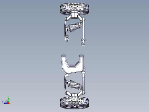 CATIA设计的双横臂悬架右视缩略图