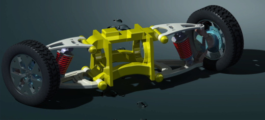 CATIA设计的双横臂悬架缩略图