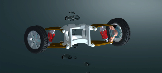 CATIA设计的双横臂悬架缩略图