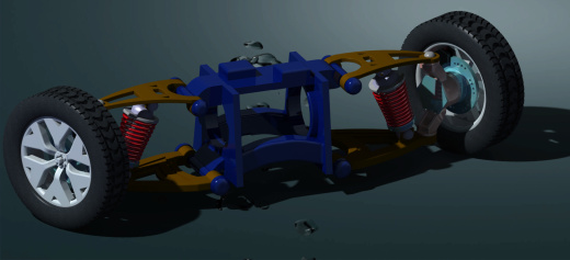 CATIA设计的双横臂悬架缩略图