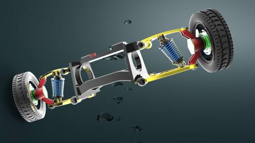 CATIA设计的双横臂悬架缩略图