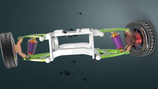 CATIA设计的双横臂悬架缩略图