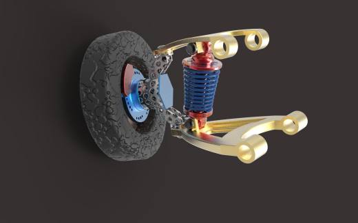 CATIA设计的双横臂悬架缩略图